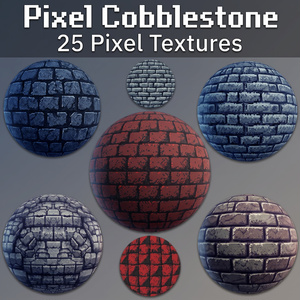 25 Pixel Cobblestone Textures 🩶 商用利用可 / 商用OK 🩶 Pixel Place 🩶