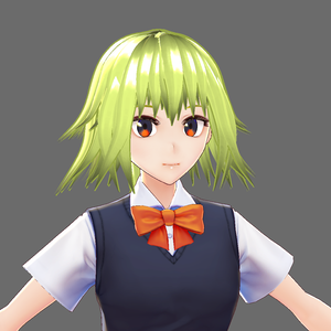 【VRoid用髪型】長い三つ編みセット