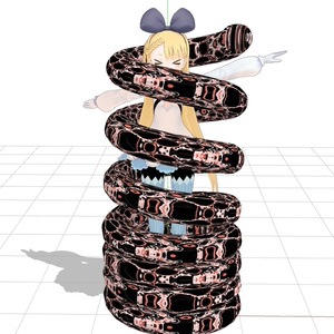 【MMD】巻き付く触手?エフェクトモデル