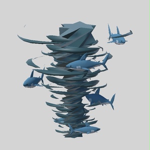 [Free] Shark and Tornado