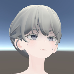 [Grus]追加表情　青ざめ・頬染めメッシュfbx