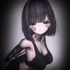 【8アバター対応】Butterfly of Sorrow Tattoo 缩略图 3