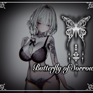 【8アバター対応】Butterfly of Sorrow Tattoo
