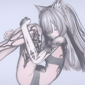 【8アバター対応】Butterfly of Sorrow Tattoo 缩略图 10