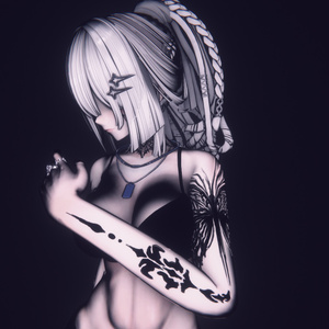 【8アバター対応】Butterfly of Sorrow Tattoo 缩略图 9