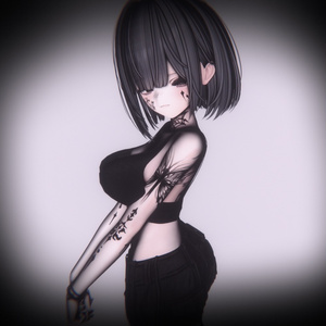 【8アバター対応】Butterfly of Sorrow Tattoo 缩略图 5