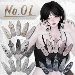 ✨3日間限定セール✨〖24アバター対応〗nail No.01