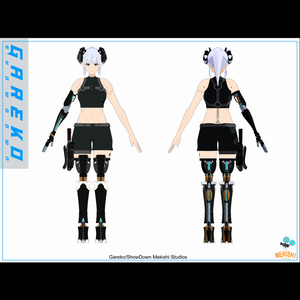VRChat想定 3Dアバター「Gareko/ShowDown ガレ子」 缩略图 7