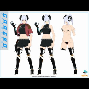 VRChat想定 3Dアバター「Gareko/ShowDown ガレ子」 缩略图 5
