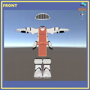 VRChat想定 3Dモデル　「まめひなた」対応衣装　まめひナイト 缩略图 3
