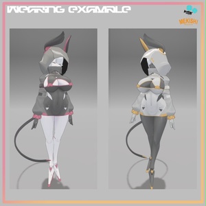 VRChat想定 3Dモデル　「ニューラリア」対応衣装　N_Hoodie 缩略图 5