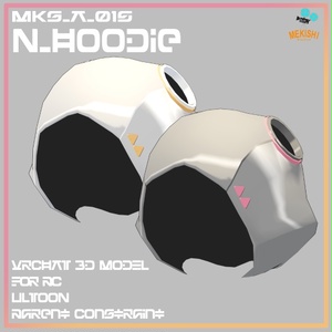 3D model for VRChat "Neuralia" Costume for "N_Hoodie