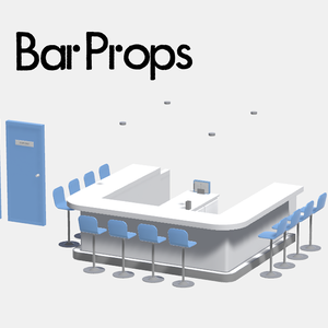 BarProps（VRChat用 / メイドカフェ・コンカフェ・ガールズバー想定）