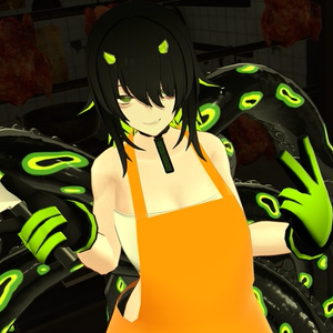 【クラエナ対応】エプロン（＋肉切り包丁） 缩略图 4