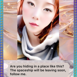 65 There goes the spaceship. （no sound）