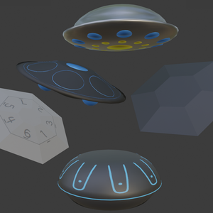 ハンドパンまたは空飛ぶ円盤の3Dモデル
