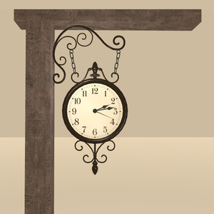 アンティークな吊り下げ時計 - Antique Hanging clock 缩略图 2