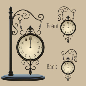 アンティークな吊り下げ時計 - Antique Hanging clock 缩略图 3
