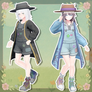 女性アバター向け衣装『CozyLayerOveralls』 - By 努武衛門 / CP42 缩略图 7