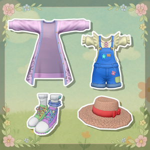 女性アバター向け衣装『CozyLayerOveralls』 - By 努武衛門 / CP42 缩略图 3