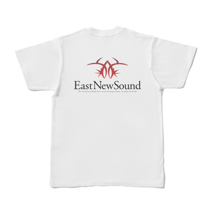 EastNewSound スタンダード両面ロゴTシャツ ホワイト
