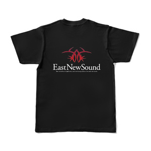 EastNewSound スタンダード両面ロゴTシャツ ブラック