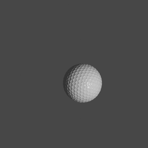 3Dモデル「ゴルフボール」