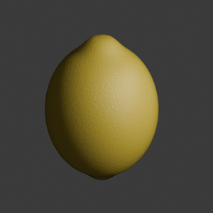 リアルなレモン3Dモデル（blender形式・FBX形式）