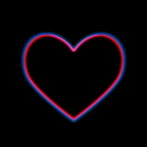 【AfterEffects】流れるハート_ワークデータ