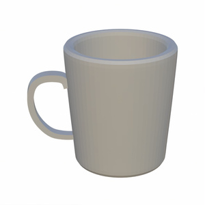 イラスト・漫画3D素材　マグカップ(食器類)