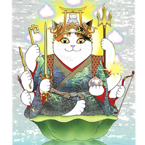『猫弁天』A3サイズの複製原画・サイン入り