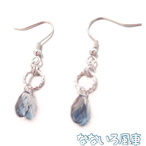 深い青＊雫ピアス・イヤリング