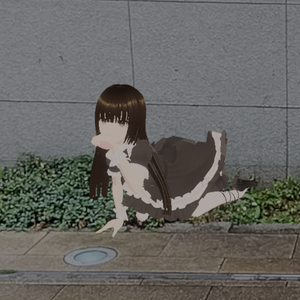 スマホのカメラと連携して3Dキャラを撮影できるアプリ(RoidFriend)