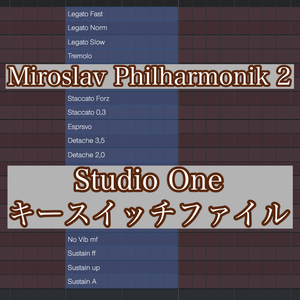 StudioOne Keyswitch File for Miroslav Philharmonik 2