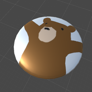 【無料アリ】クマバッチType-SD【3Dモデル】