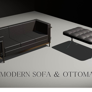 ModernSofa＆Ottoman