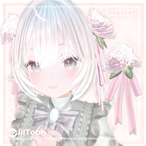 【All Avatar】Flower Ribbon【セミ対応/MA･PB対応】