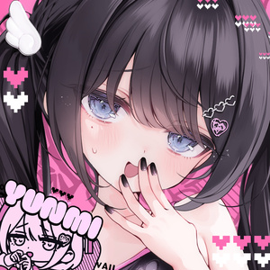 受注生産】ディスプレイボード付きrurudo直筆サイン色紙 - “FALLEN