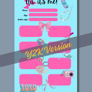 About Me Templates (y2k version)