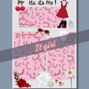 About Me Templates (It Girl)
