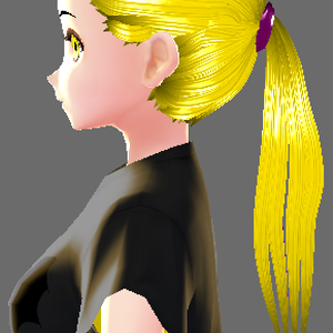 vroid studio ponytail hair preset