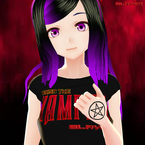 Vroid studio ng Arisa the vampire slayer model dl
