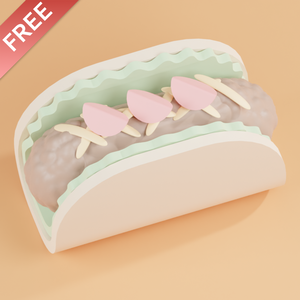 【無料】タコス【fbx】