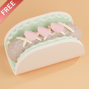 【無料】タコス【fbx】
