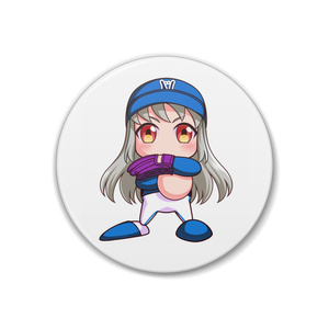 ブラック眠井寝坊助缶バッチ