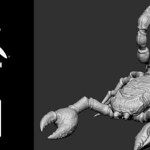 zbrush用　さそり型モンスターモデル