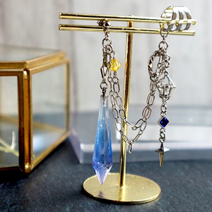 しゃかしゃかガラスドームのスターピアス＊イヤリング 樹脂ピアス