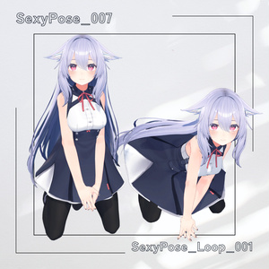 【アバター用モーション＆ポーズ】写真撮影に最適なアニメーション集”Sexy Pose” 【VRC/改変/ゲーム向け】 缩略图 4
