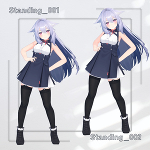 【アバター用モーション＆ポーズ】写真撮影に最適なアニメーション集”Standing” 【VRC/改変/ゲーム向け】 缩略图 2