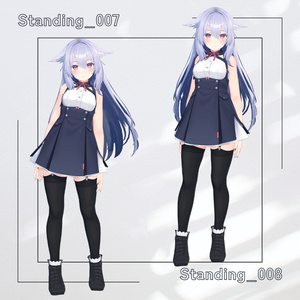 【アバター用モーション＆ポーズ】写真撮影に最適なアニメーション集”Standing” 【VRC/改変/ゲーム向け】 缩略图 5